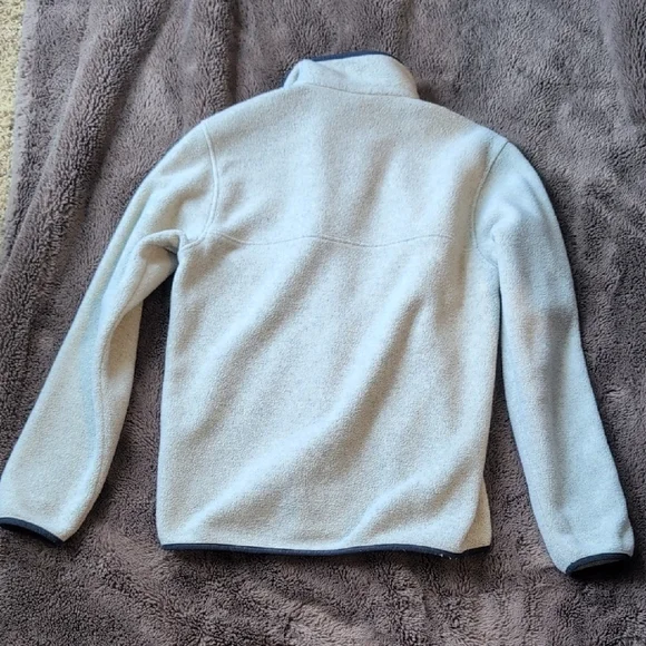 Patagonia Beige Fleece Pullover with Black Trim - Picture 3 of 3